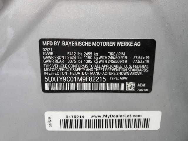 Photo 14 from auction – 2021 BMW X3 XDRIVEM with VIN 5UXTY9C01M9F82215