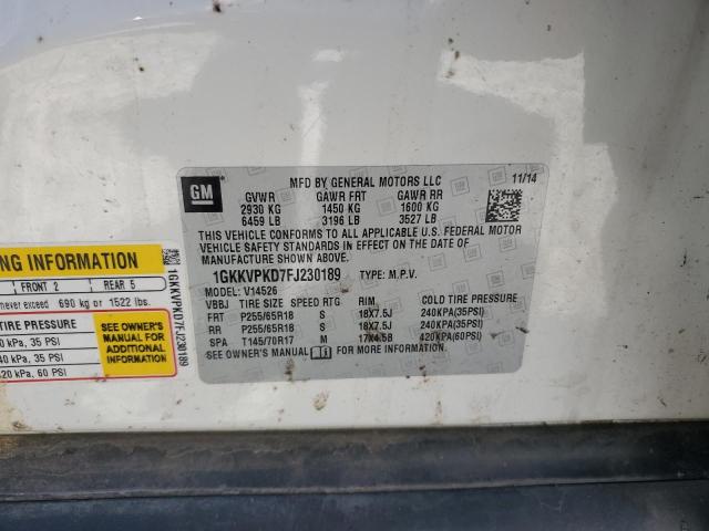 Photo 14 from auction – 2015 GMC ACADIA SLE with VIN 1GKKVPKD7FJ230189