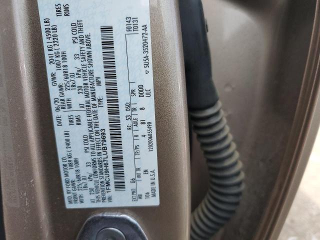 Photo 14 from auction – 2020 FORD ESCAPE SEL with VIN 1FMCU9H67LUB79693