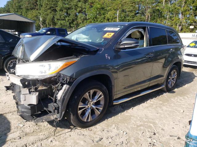 TOYOTA HIGHLANDER 2015 with VIN 5TDJKRFH0FS141625 - Photo from auction