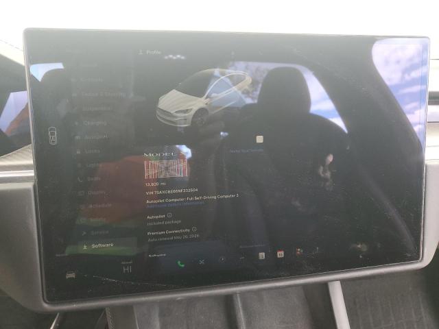 Photo 9 from auction – 2022 TESLA MODEL X with VIN 7SAXCBE66NF332504