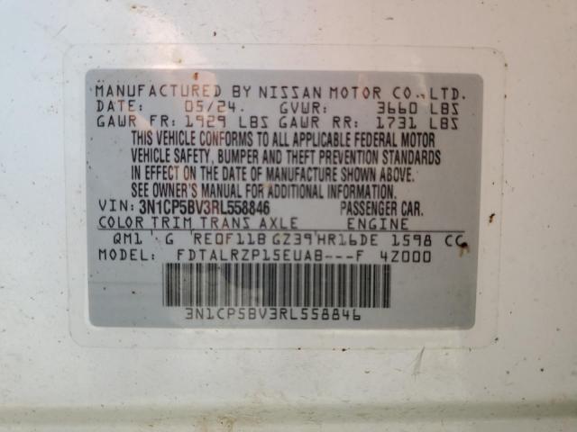 Photo 14 from auction – 2024 NISSAN KICKS S with VIN 3N1CP5BV3RL558846