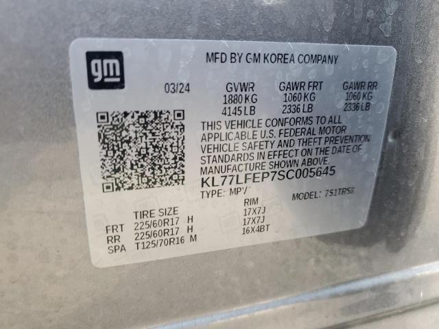Photo 14 from auction – 2025 CHEVROLET TRAX LS with VIN KL77LFEP7SC005645