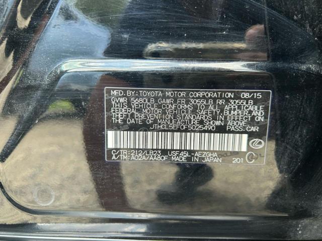 Photo 10 from auction – 2015 LEXUS LS 460 with VIN JTHCL5EF0F5025490
