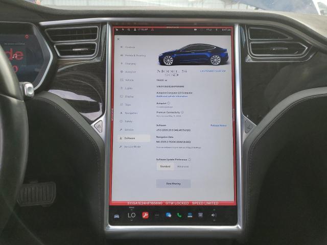 Photo 9 from auction – 2017 TESLA MODEL S with VIN 5YJSA1E24HF185690