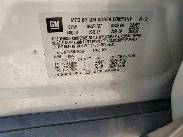 Photo 14 from auction – 2022 BUICK ENCORE PREFERRED with VIN KL4CJESM6NB560330