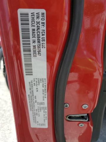 Photo 14 from auction – 2021 JEEP COMPASS SP with VIN 3C4NJCAB4MT567647