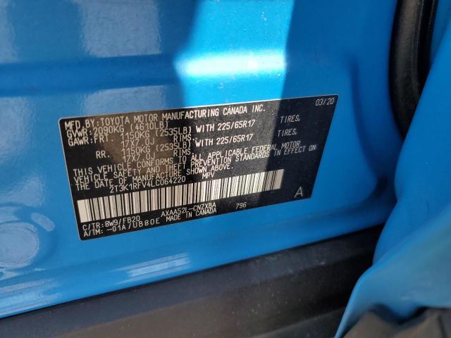 Photo 14 from auction – 2020 TOYOTA RAV4 LE with VIN 2T3K1RFV4LC064220
