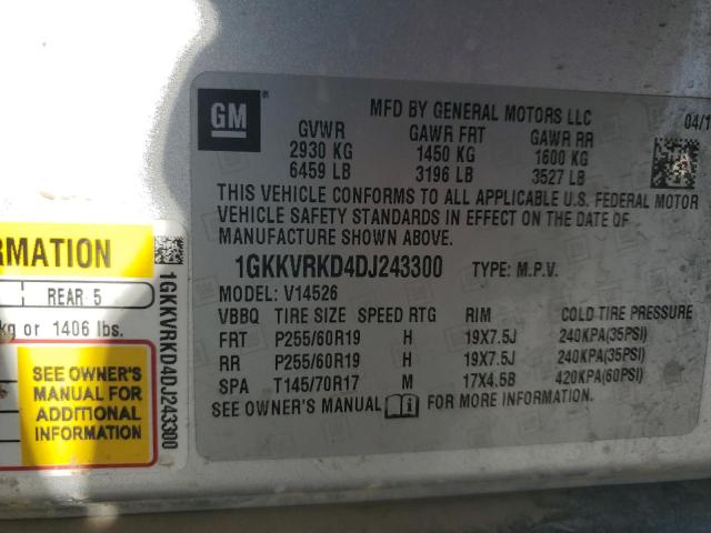 Photo 14 from auction – 2013 GMC ACADIA SLT with VIN 1GKKVRKD4DJ243300