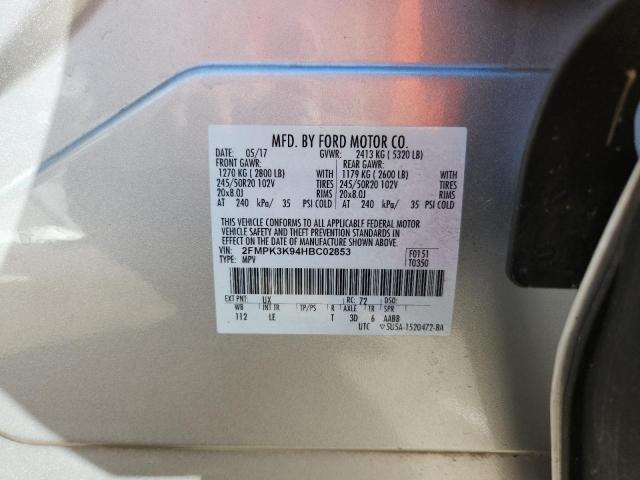 Photo 14 from auction – 2017 FORD EDGE TITAN with VIN 2FMPK3K94HBC02853