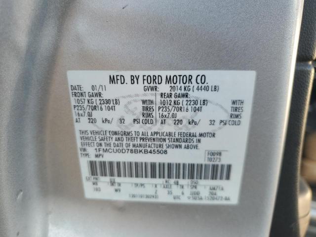 Photo 14 from auction – 2011 FORD ESCAPE XLT with VIN 1FMCU0D78BKB45508