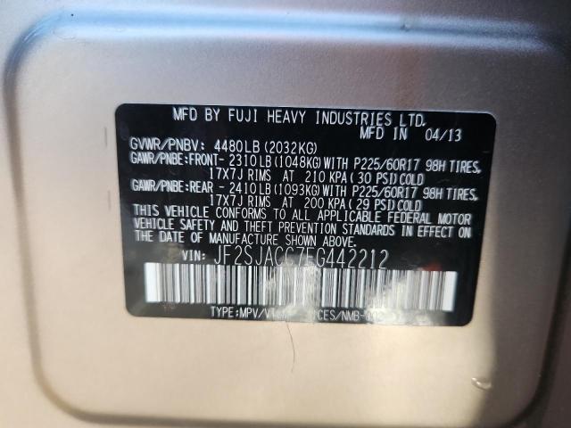 Photo 14 from auction – 2014 SUBARU FORESTER 2 with VIN JF2SJACC7EG442212