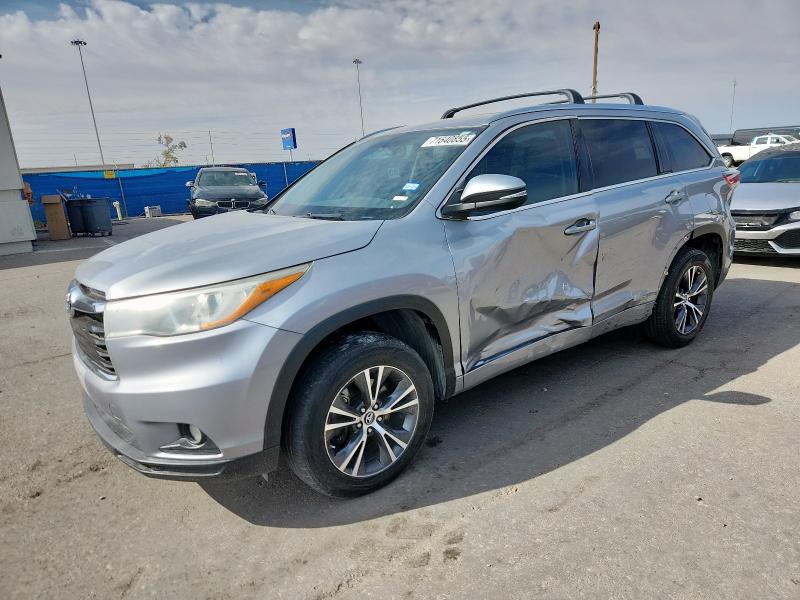 TOYOTA HIGHLANDER XLE 2016 with VIN 5TDKKRFH4GS503087 - Photo from auction