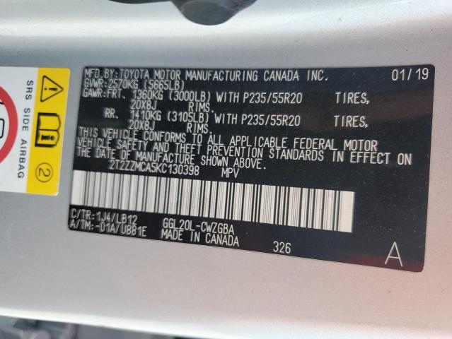 Photo 14 from auction – 2019 LEXUS RX 350 BAS with VIN 2T2ZZMCA5KC130398