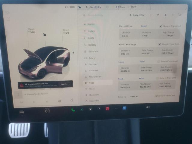 Photo 9 from auction – 2022 TESLA MODEL Y with VIN 7SAYGDEF8NF490332