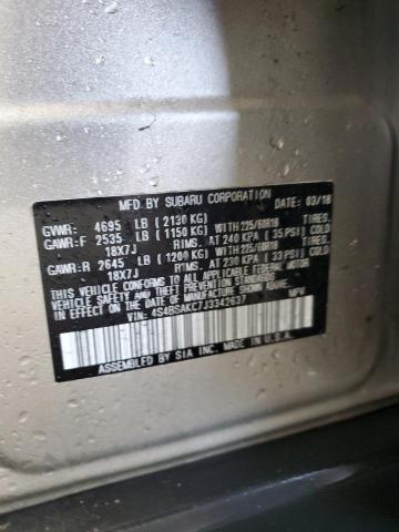 Photo 14 from auction – 2018 SUBARU OUTBACK 2. with VIN 4S4BSAKC7J3342637