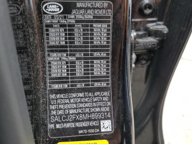 Photo 14 from auction – 2021 LAND ROVER DISCOVERY with VIN SALCJ2FX8MH899314