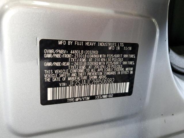 Photo 14 from auction – 2017 SUBARU FORESTER 2 with VIN JF2SJAJC2HH506982