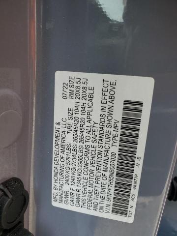 Photo 14 from auction – 2022 HONDA PASSPORT E with VIN 5FNYF7H55NB007030