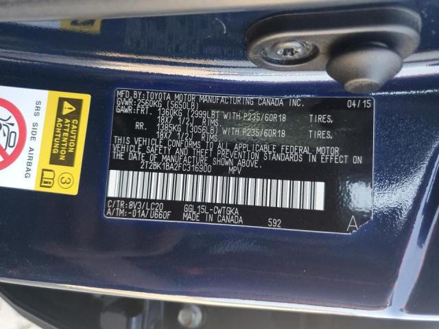 Photo 14 from auction – 2015 LEXUS RX 350 BAS with VIN 2T2BK1BA2FC316900