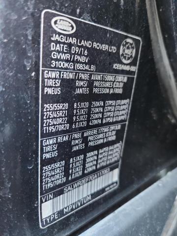 Zdjęcie 14 z aukcji – 2016 LAND ROVER RANGE ROVE z VIN SALWR2EF7GA117063