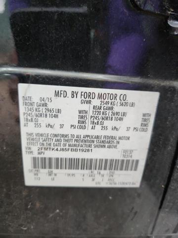Photo 14 from auction – 2015 FORD EDGE SEL with VIN 2FMTK4J85FBB19281