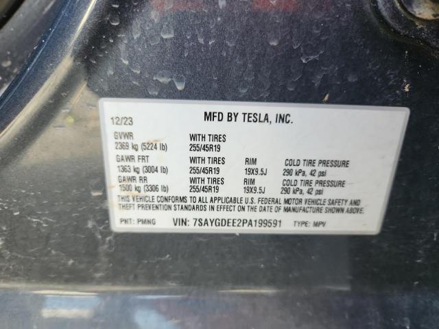 Photo 14 from auction – 2023 TESLA MODEL Y with VIN 7SAYGDEE2PA199591