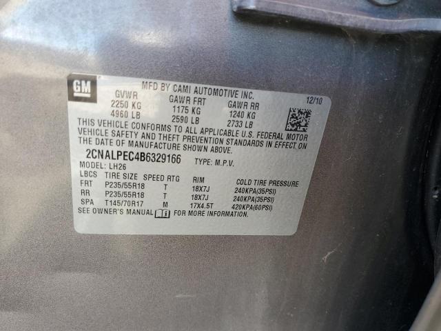 Photo 14 from auction – 2011 CHEVROLET EQUINOX LT with VIN 2CNALPEC4B6329166