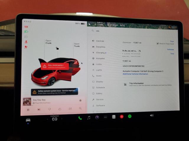 Photo 9 from auction – 2021 TESLA MODEL 3 with VIN 5YJ3E1EB2MF960782
