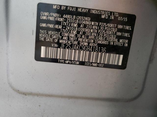 Photo 14 from auction – 2016 SUBARU FORESTER 2 with VIN JF2SJAKC9GH418136