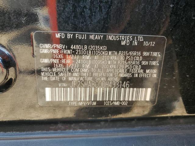 Photo 14 from auction – 2013 SUBARU FORESTER 2 with VIN JF2SHABC0DH433146