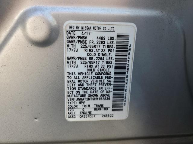Photo 14 from auction – 2017 NISSAN ROGUE S with VIN JN8AT2MT9HW152836