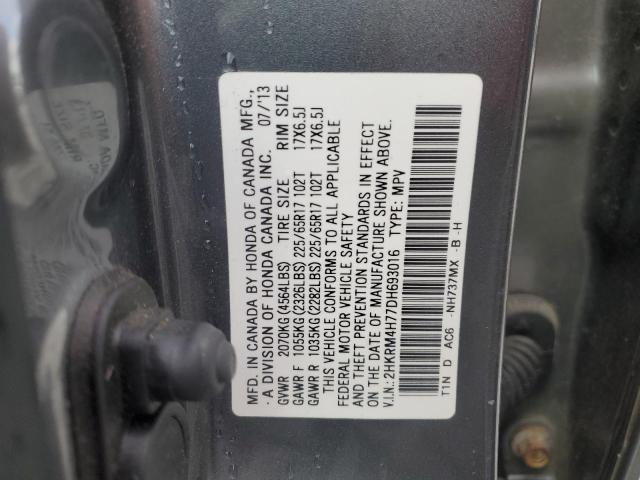 Photo 14 from auction – 2013 HONDA CR-V EXL with VIN 2HKRM4H77DH693016