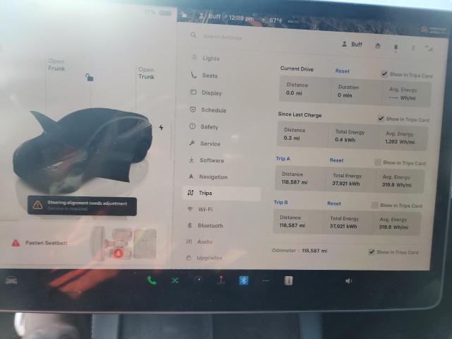 Photo 9 from auction – 2022 TESLA MODEL Y with VIN 7SAYGDEF7NF469570