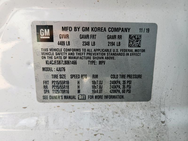 Photo 14 from auction – 2020 BUICK ENCORE PRE with VIN KL4CJESB7LB061466