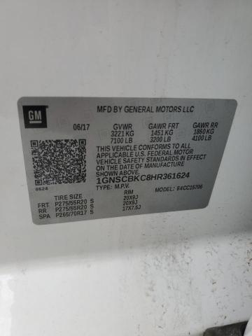Photo 14 from auction – 2017 CHEVROLET TAHOE C150 with VIN 1GNSCBKC8HR361624