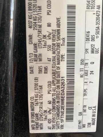 Photo 10 from auction – 2014 FORD ECONOLINE with VIN 1FTNE2EW6EDA32631
