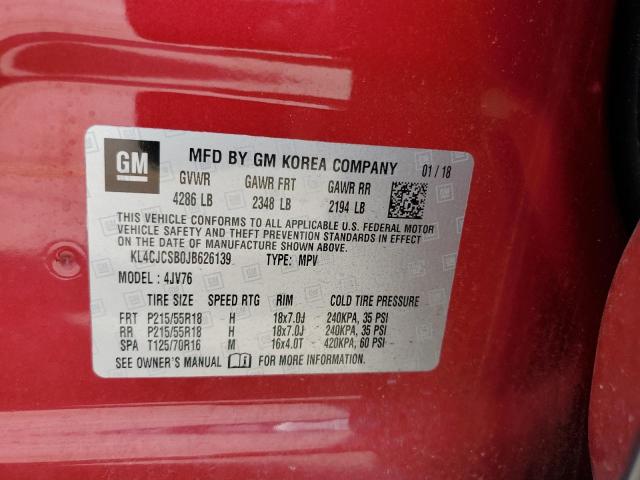 Photo 14 from auction – 2018 BUICK ENCORE ESS with VIN KL4CJCSB0JB626139
