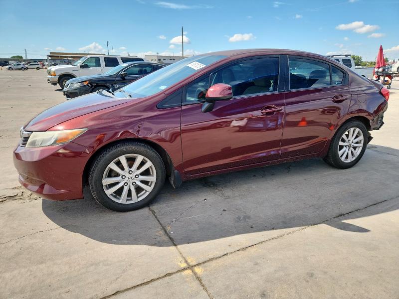 HONDA CIVIC LX 2012 with VIN 2HGFB2F53CH606848 - Photo from auction