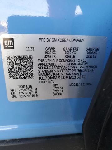Photo 14 from auction – 2024 CHEVROLET TRAILBLAZE with VIN KL79MMSL0RB115271