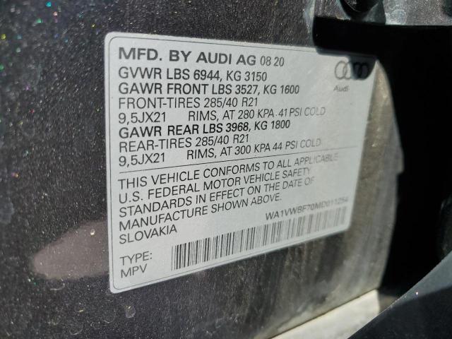 Photo 14 from auction – 2021 AUDI SQ7 PRESTI with VIN WA1VWBF70MD011254