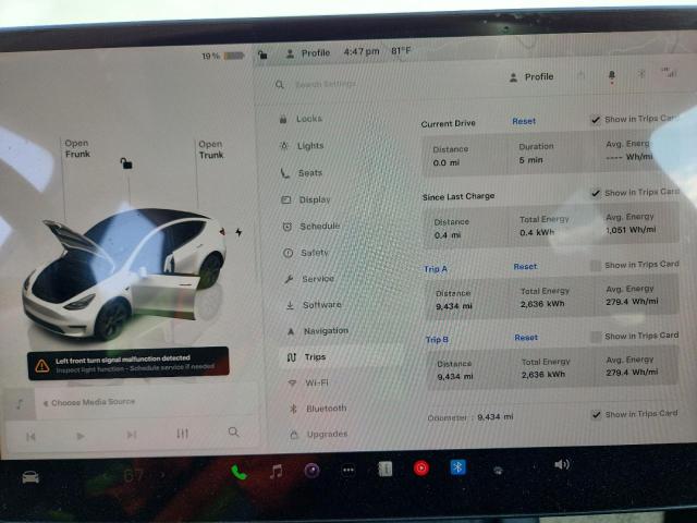 Photo 9 from auction – 2025 TESLA MODEL Y with VIN 7SAYGDEE1SA358979