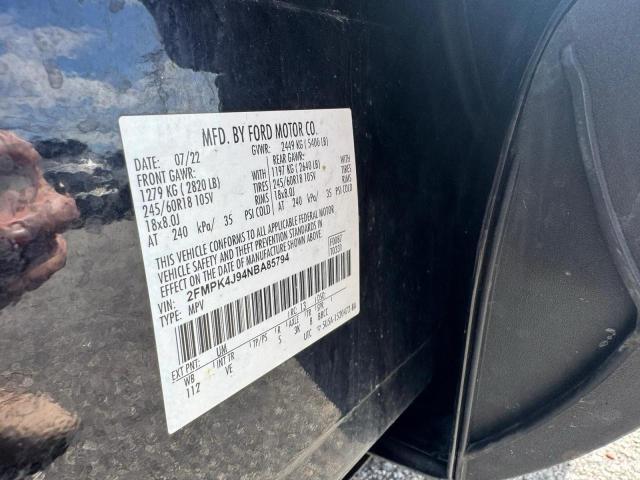 Photo 10 from auction – 2022 FORD EDGE SEL with VIN 2FMPK4J94NBA85794