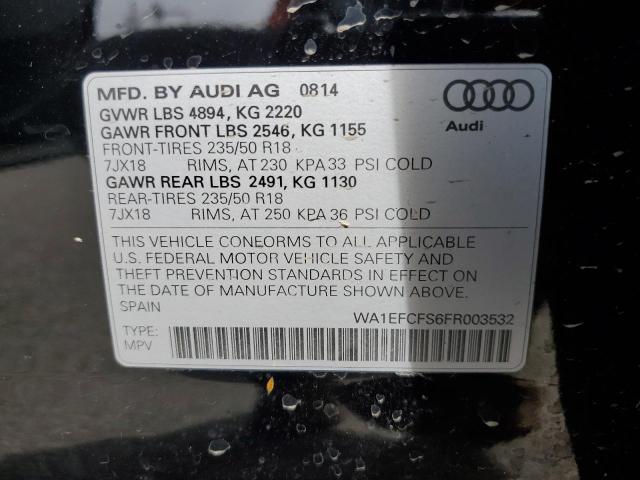 Photo 14 from auction – 2015 AUDI Q3 PREMIUM with VIN WA1EFCFS6FR003532