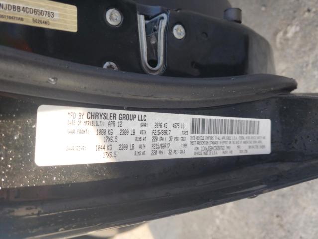Photo 14 from auction – 2012 JEEP COMPASS SP with VIN 1C4NJDBB4CD650763