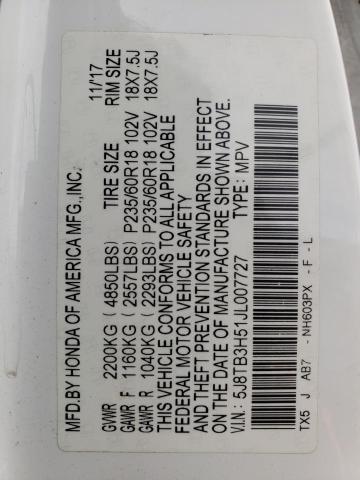 Photo 14 from auction – 2018 ACURA RDX TECHNOLOGY with VIN 5J8TB3H51JL007727