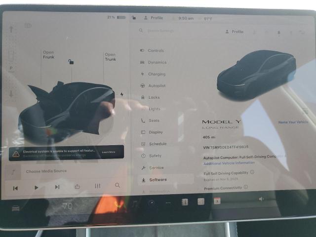 Photo 9 from auction – 2026 TESLA MODEL Y with VIN 7SAYGDED4TF419835