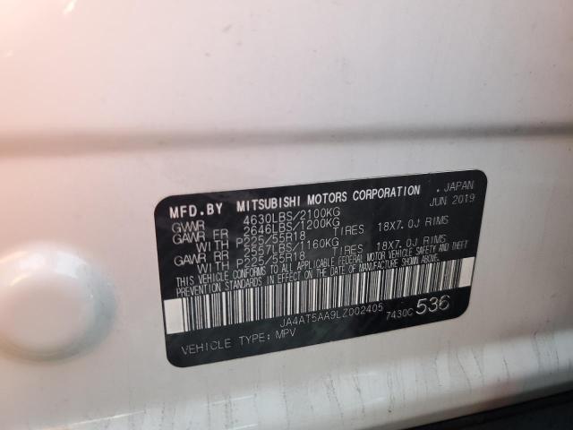Photo 14 from auction – 2020 MITSUBISHI ECLIPSE CR with VIN JA4AT5AA9LZ002405