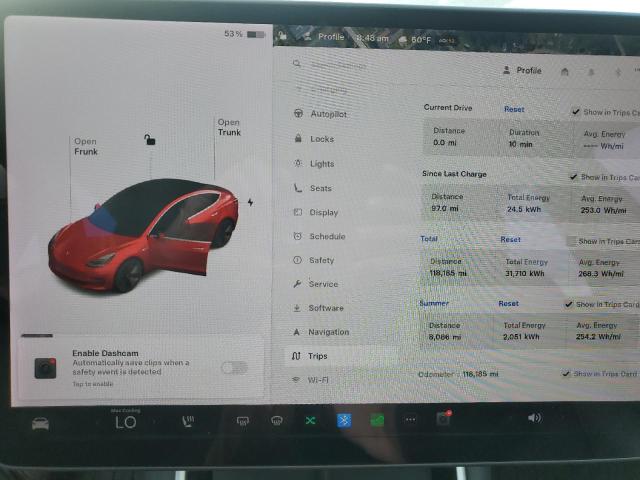 Photo 9 from auction – 2018 TESLA MODEL 3 with VIN 5YJ3E1EA8JF046152
