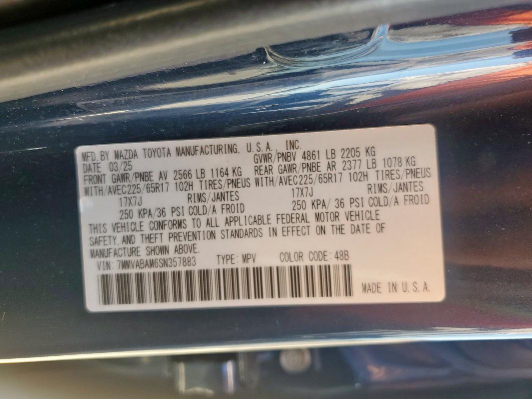 Foto 14 de la subasta – 2025 MAZDA CX-50 SELECT con VIN 7MMVABAM6SN357883